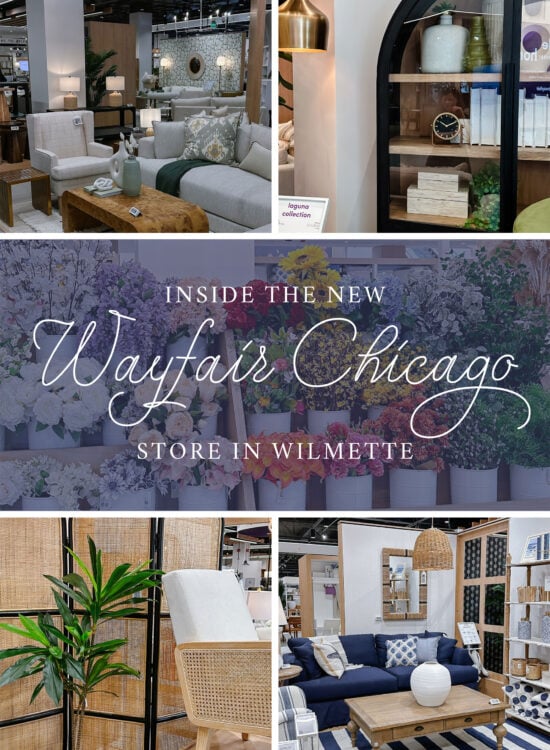 Chicago blogger takes you inside of the new Wayfair store in Wilmette.