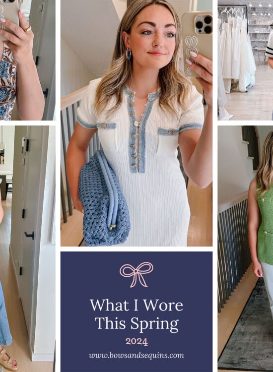 Chicago fashion and lifestyle influencer Bows & Sequins shares her favorite spring outfits.