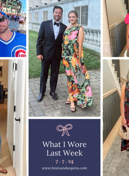 Chicago lifestyle influencer Bows & Sequins shares her daily outfits for summer 2024.